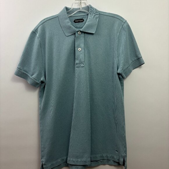 TOM FORD PIQUE POLO SHIRT - Picture 1 of 6